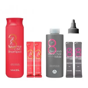 Masil Набор для восстановления волос с кератином и коллагеном 38 Salon Hair Set Big