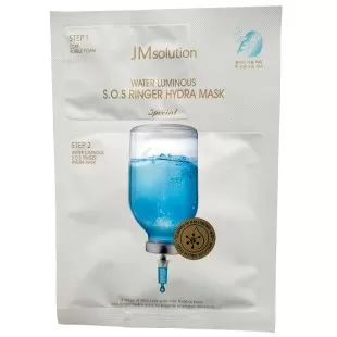 JMSOLUTION Увлажняющая двухступенчатая маска с глиной и гиалуроновой кислотой Water Luminous S.O.S Ringer Hydra Mask Special, 5 гр + 30 мл