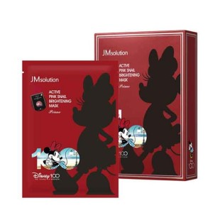 JMSolution Маска с муцином розовой улитки для сияния ACTIVE PINK SNAIL BRIGHTENING MASK PRIME DISNEY100